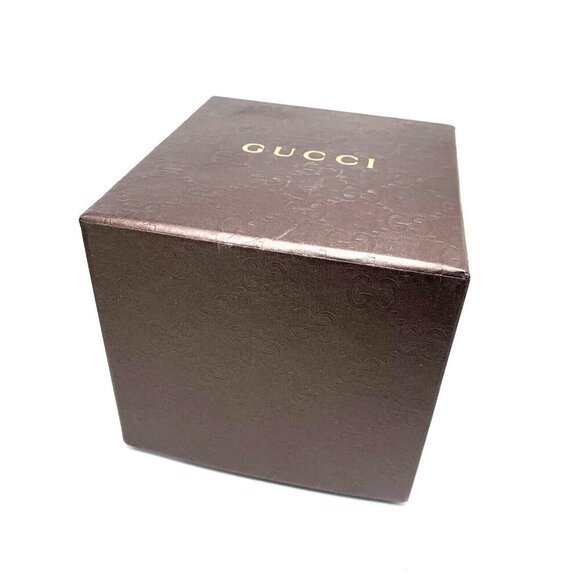 Gucci Watch Box Presentation Brown Cardboard Display Gift Empty With Booklet - Picture 5 of 8